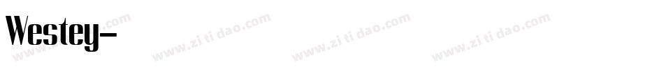 Westey字体转换