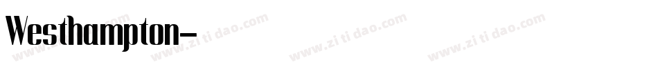 Westhampton字体转换