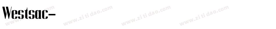 Westsac字体转换