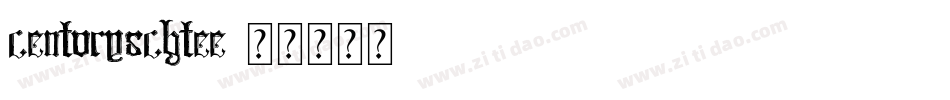 CenturySchTEE字体转换