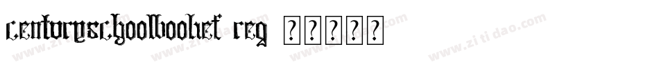 CenturySchoolbookEF-Reg字体转换
