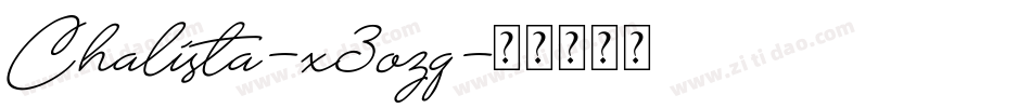 Chalista-x3ozq字体转换