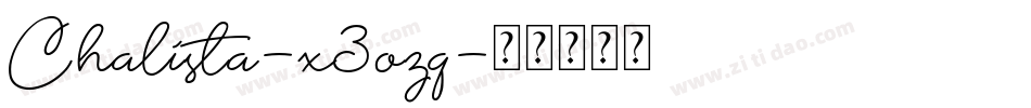 Chalista-x3ozq字体转换