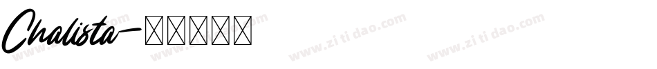 Chalista字体转换