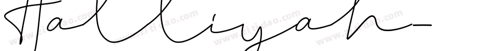 Halliyah字体转换