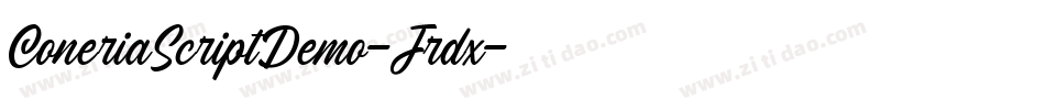 ConeriaScriptDemo-Jrdx字体转换