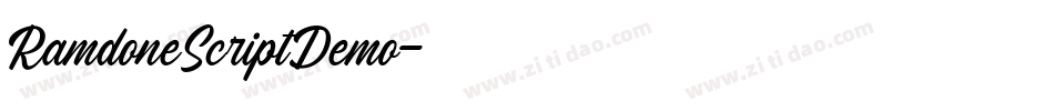 RamdoneScriptDemo字体转换