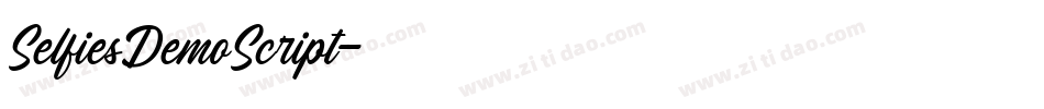 SelfiesDemoScript字体转换