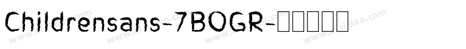 Childrensans-7BOGR字体转换