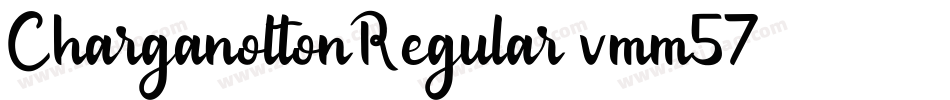 CharganoltonRegular-vmm57字体转换