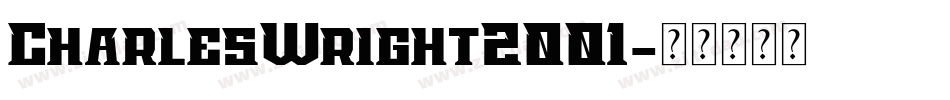 CharlesWright2001字体转换