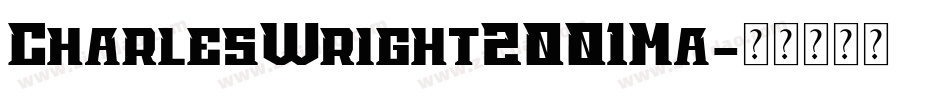 CharlesWright2001Ma字体转换