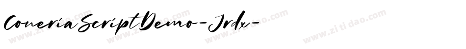 ConeriaScriptDemo-Jrdx字体转换