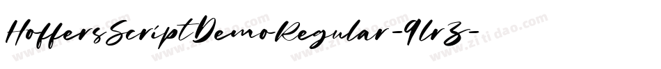 HoffersScriptDemoRegular-9lrZ字体转换 HoffersScriptDemoRegular-9lrZ字体转换