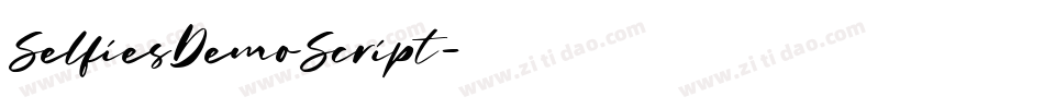 SelfiesDemoScript字体转换