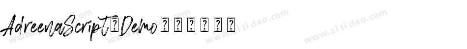 AdreenaScript-Demo字体转换