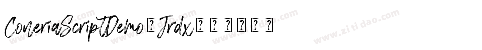 ConeriaScriptDemo-Jrdx字体转换