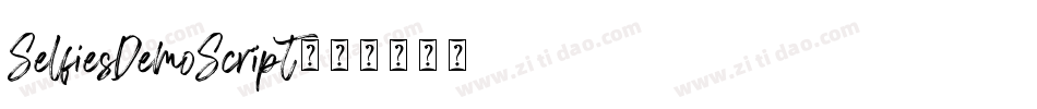 SelfiesDemoScript字体转换