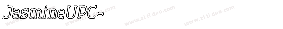 JasmineUPC字体转换 JasmineUPC字体转换