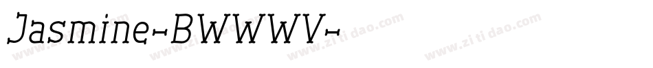 Jasmine-BWWWV字体转换 Jasmine-BWWWV字体转换
