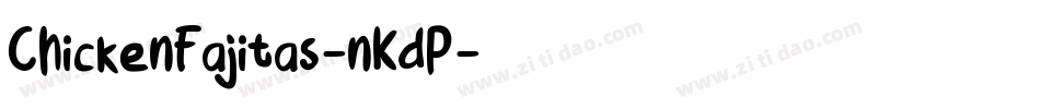 ChickenFajitas-nKdP字体转换