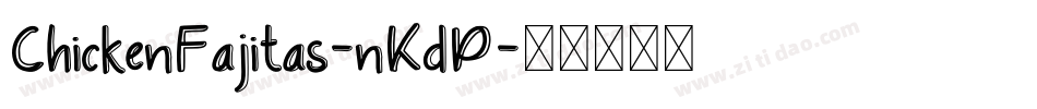 ChickenFajitas-nKdP字体转换
