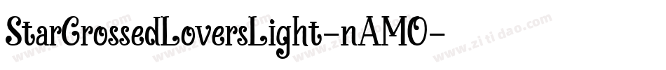 StarCrossedLoversLight-nAMO字体转换