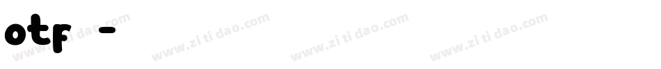 otf字体字体转换