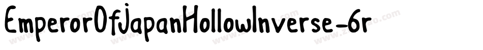 EmperorOfJapanHollowInverse-6rjx字体转换