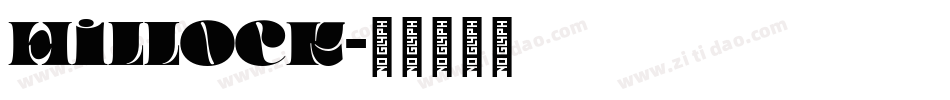 Hillock字体转换