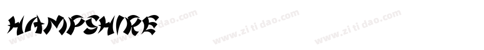 Hampshire字体转换