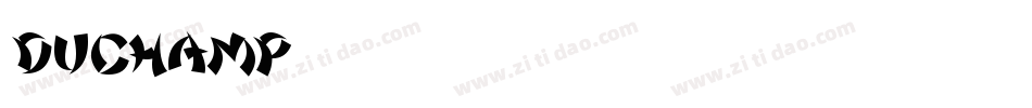 Duchamp字体转换