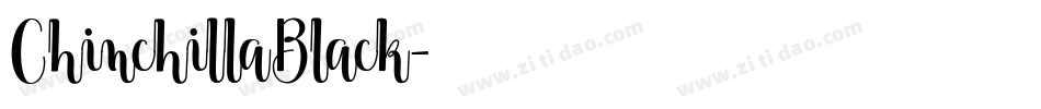 ChinchillaBlack字体转换