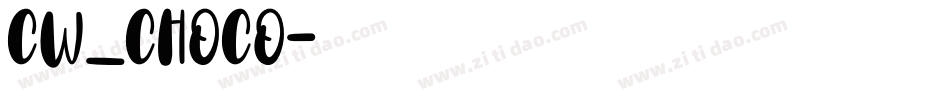 CW_CHOCO字体转换