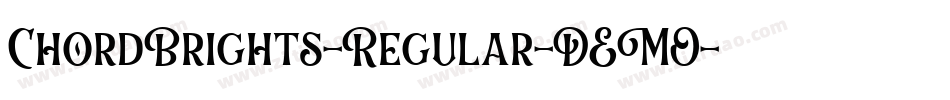ChordBrights-Regular-DEMO字体转换