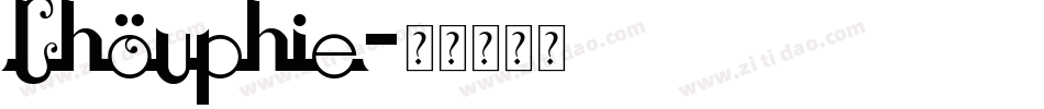 Chouphie字体转换