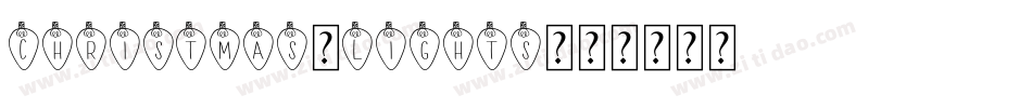 Christmas-Lights字体转换