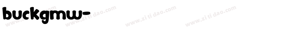 buckgmw字体转换