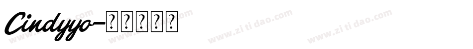 Cindyyo字体转换