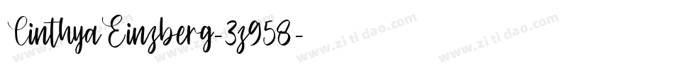 CinthyaEinzberg-3z958字体转换