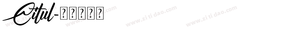 Citul字体转换