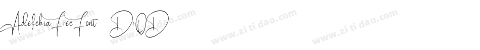 AdefebiaFreeFont-DrOD字体转换
