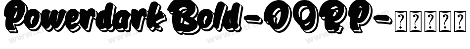 PowerdarkBold-O9RP字体转换