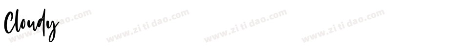 Cloudy字体转换