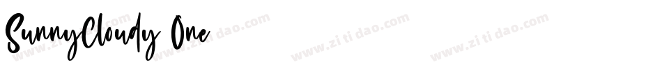 SunnyCloudy-One字体转换