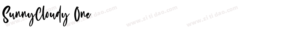 SunnyCloudy-One字体转换