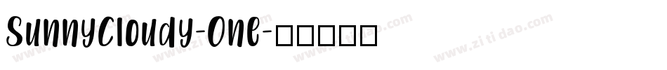 SunnyCloudy-One字体转换