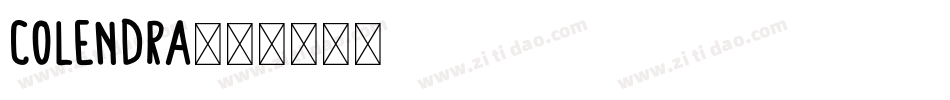 Colendra字体转换