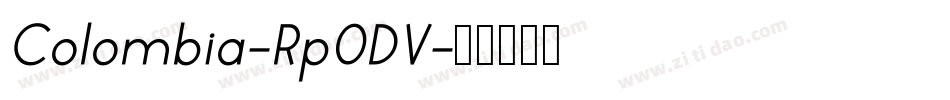 Colombia-Rp0DV字体转换