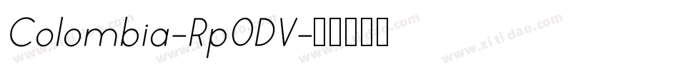Colombia-Rp0DV字体转换